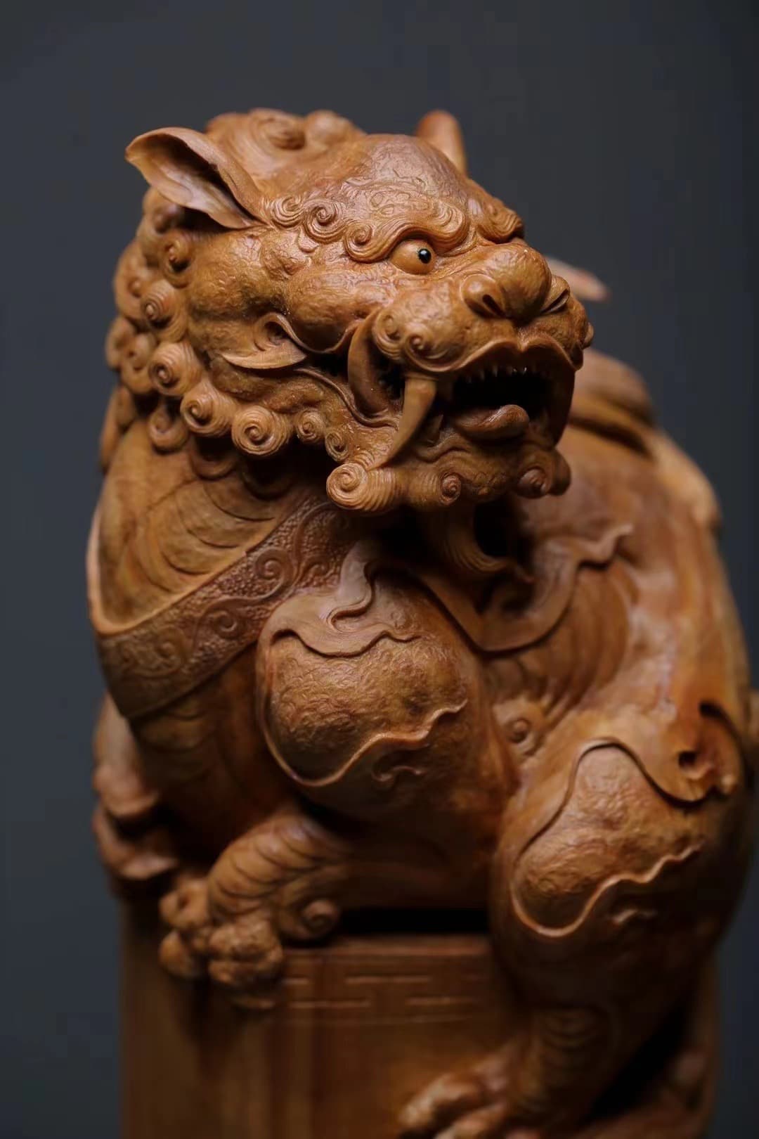 老山檀香麒麟瑞兽