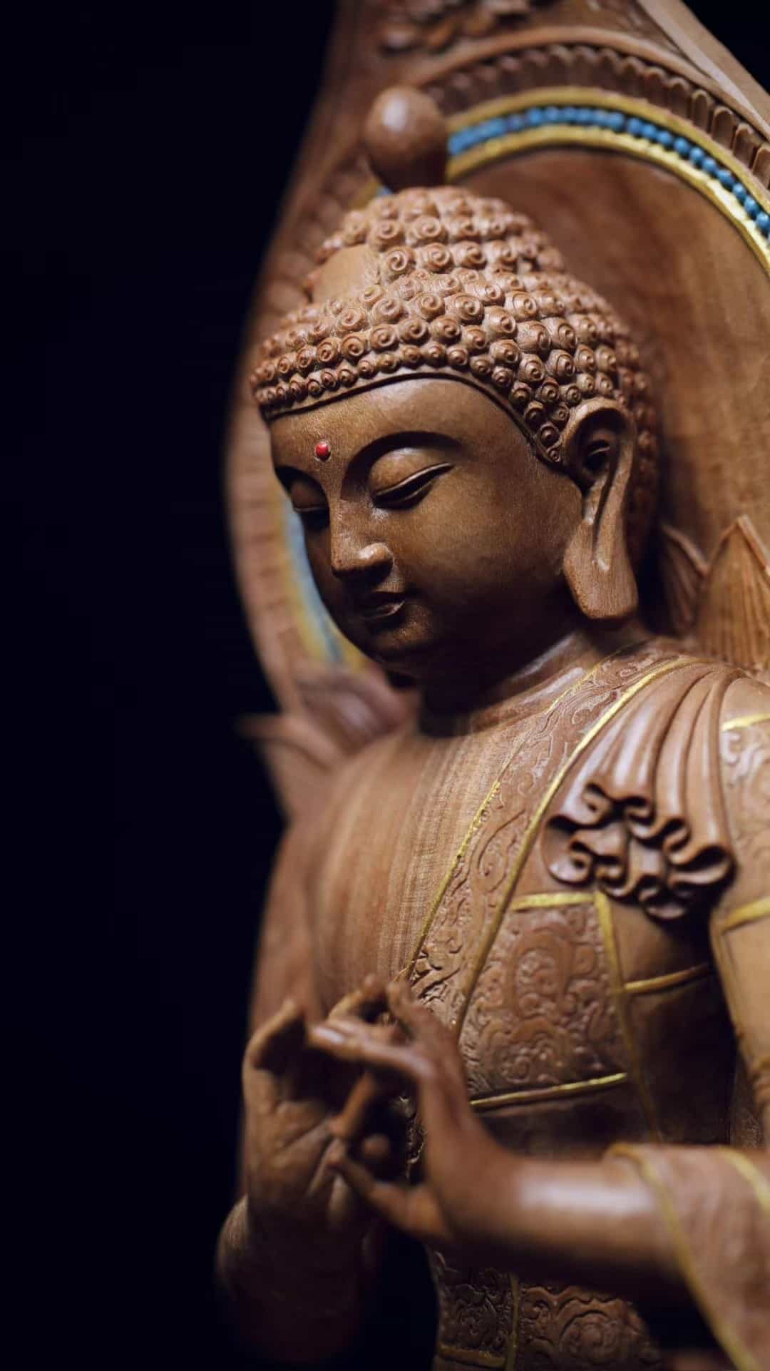 印度老山檀香佛像